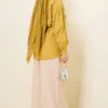 Collar Tie Waist Poplin Shirt - immagine 3