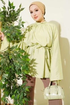Pleated Collar Relaxed Tunic