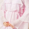 Collared Flared Dress Pink - Image 3