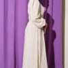 Balloon Sleeve Evening Dress with Stone-Embellished Collar Stone – Bild 3