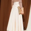 ⁦Side Tied Detail Skirt Beige⁩ - الصورة ⁦3⁩