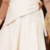 ⁦Side Tied Detail Skirt Beige⁩ - الصورة ⁦4⁩