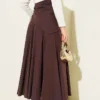 Side Tied Detail Skirt Brown - Afbeelding 3