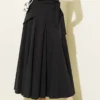 Side Tied Detail Skirt Black