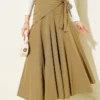 Side Tied Detail Skirt