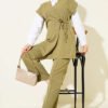 Side Tie Vest Set