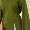 Side Tie Slit Tunic Khaki - immagine 4