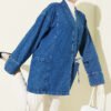 Side Tie Denim Kimono