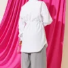 ⁦Side Tunnel Laced Shirt White⁩ - الصورة ⁦3⁩