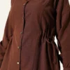 Side Tunnel Laced Shirt Brown – Image 4