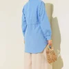 ⁦Side Tunnel Laced Shirt Blue⁩ - الصورة ⁦3⁩