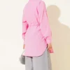 Side Tunnel Laced Shirt Pink – Image 3