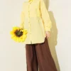 Side Tunnel Laced Shirt Yellow – Bild 2