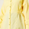 Side Tunnel Laced Shirt Yellow – Bild 4