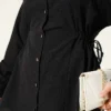 Side Tunnel Laced Shirt Black – Image 4