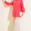 ⁦Gathered Sides Elastic Shirt Pomegranate Blossom⁩ - الصورة ⁦2⁩
