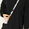 Gathered Sides Elastic Shirt Black – Image 4