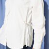 Side Tie Plain Shirt Ecru - Image 4
