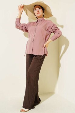 Alternative Ansicht von Side Tie Plain Shirt