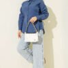 Side Tie Plain Shirt Indigo - Image 2