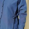 Side Tie Plain Shirt Indigo - Image 4