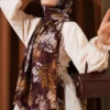 Leaf Pattern Shawl Series Brown