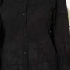 Leaf Embroidered Pearled Shirt Black - immagine 4