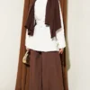 Half Hidden Buttoned Tied Tunic Ecru - Imagen 3