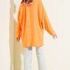 Batwing Basic Tunic Orange - Afbeelding 3