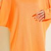 Batwing Basic Tunic Orange - Afbeelding 4