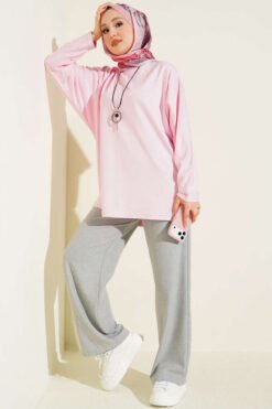 Vue alternative de Batwing Basic Tunic Pink