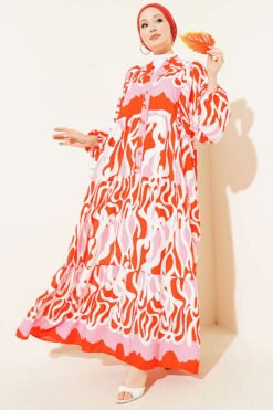 Asymmetrical Patterned Dress