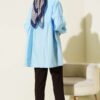 Half Buttoned Tied Tunic Blue - immagine 3