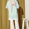 Striped Ribbed Tunic Green - الصورة 3
