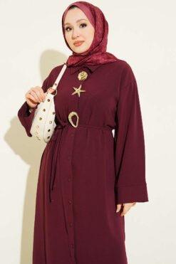 Alternative view of Star Gold Brooch Double Set Plum