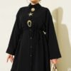 Star Gold Brooch Double Set Black - Image 2