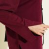 Basic Tunic with Slit Detail Burgundy – Image 4