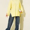 Basic Tunic with Slit Detail Yellow - immagine 2