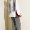 Split Detail Wide Sleeve Tunic White wholesale tunic view 3 - Hicabistan Turkey factory