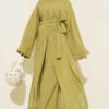 Split Detail Shawl Modal Three-Piece Set
