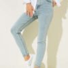 High Waist Slim Fit Trousers