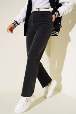 Vista alternativa di High Waist Denim Pants