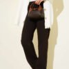 High Waist Palazzo Pants Brown