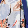 Lily Floral Bamboo Crinkle Shawl Mint – Image 4