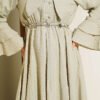 Ruffled Cuff Pleated Dress with Chain Belt – Bild 4