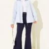 ⁦Chain Belted Flared Pants Navy Blue⁩ - الصورة ⁦2⁩