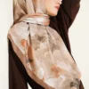 120 cm Pastel Floral Scarf Saffron