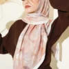 120 cm Pastel Floral Scarf Stone