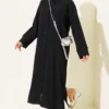 Long Shirt with Split Detail Black
