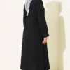 Long Shirt with Split Detail Black – Bild 3